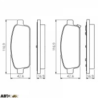 Гальмівні колодки Bosch 0 986 495 259