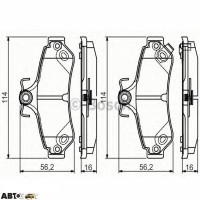 Тормозные колодки Bosch 0 986 495 173