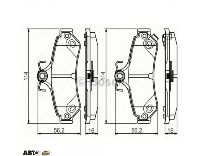 Тормозные колодки Bosch 0 986 495 173, цена: 2 571 грн.