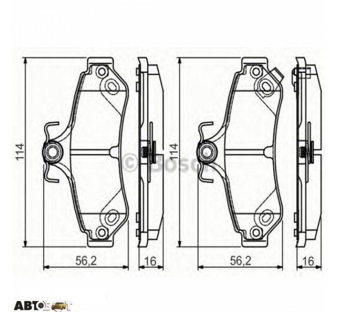 Тормозные колодки Bosch 0 986 495 173, цена: 1 400 грн.