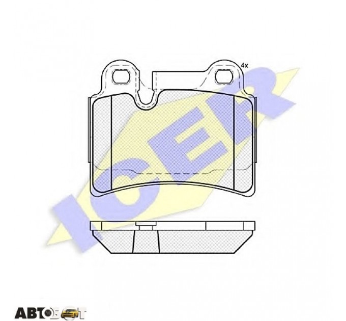Тормозные колодки ICER 181951, цена: 1 119 грн.