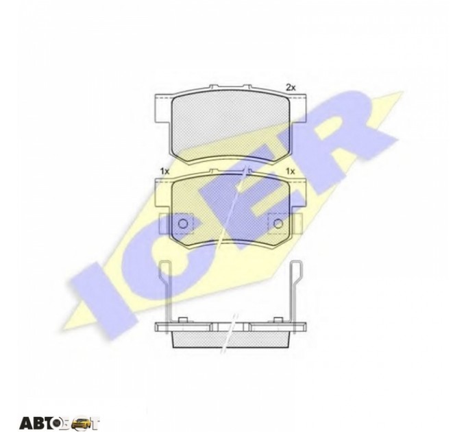 Тормозные колодки ICER 181187, цена: 780 грн.