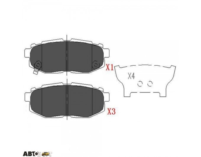 Тормозные колодки KAVO PARTS KBP-8022, цена: 1 671 грн.