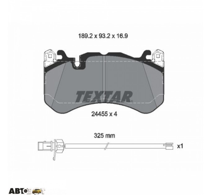 Тормозные колодки Textar 2445501, цена: 10 936 грн.