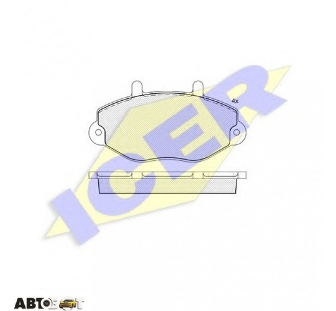 Гальмівні колодки ICER 140897, ціна: 1 059 грн.
