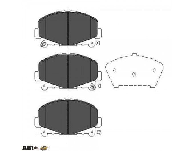 Гальмівні колодки KAVO PARTS KBP-2050, ціна: 2 300 грн.
