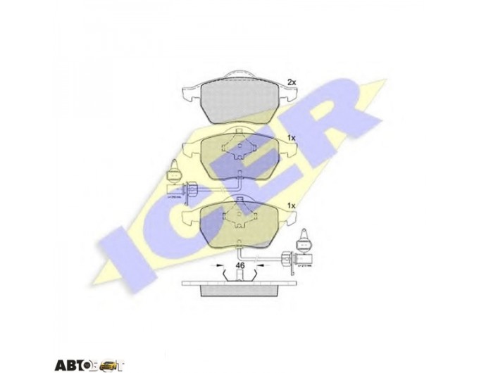 Тормозные колодки ICER 181362, цена: 2 602 грн.