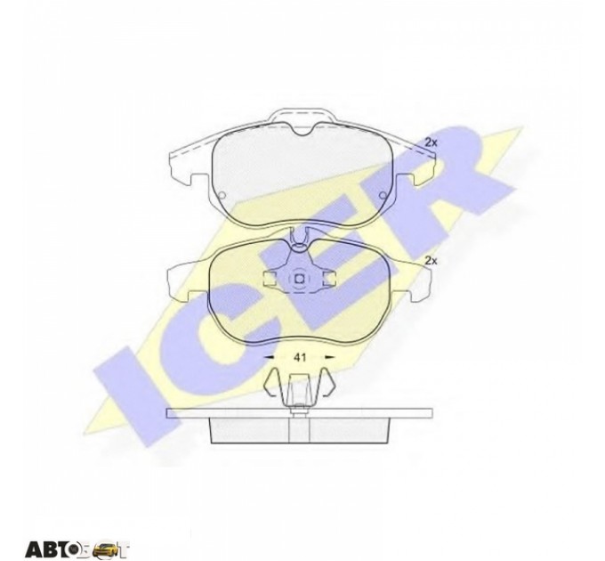 Тормозные колодки ICER 181536400, цена: 1 369 грн.