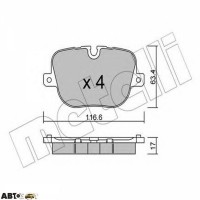 Гальмівні колодки METELLI 22-0837-0