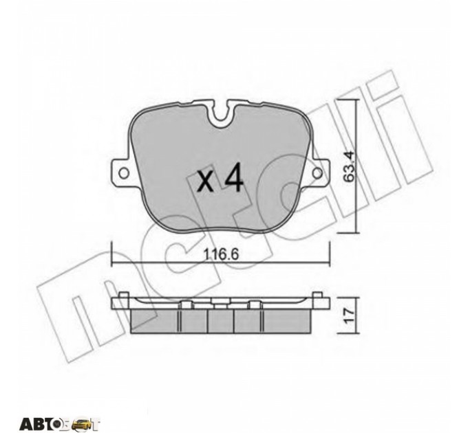 Тормозные колодки METELLI 22-0837-0, цена: 1 051 грн.