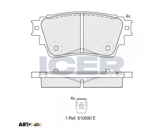 Тормозные колодки ICER 182357, цена: 2 121 грн.