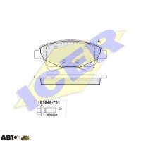 Тормозные колодки ICER 181649701