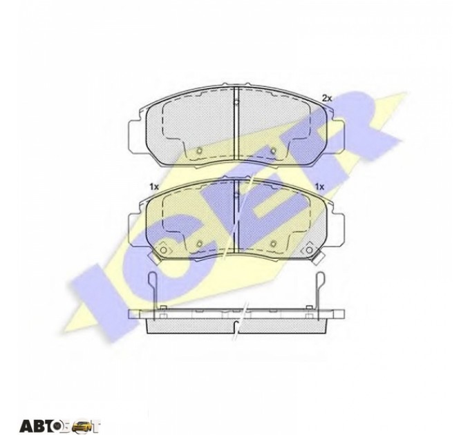 Тормозные колодки ICER 181543, цена: 1 415 грн.