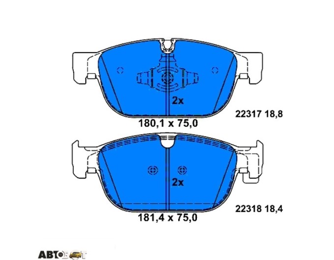 Гальмівні колодки ATE 13.0460-7328.2, ціна: 7 635 грн.