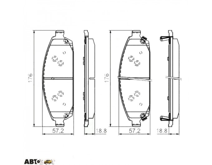 Тормозные колодки Bosch 0 986 494 370, цена: 4 286 грн.