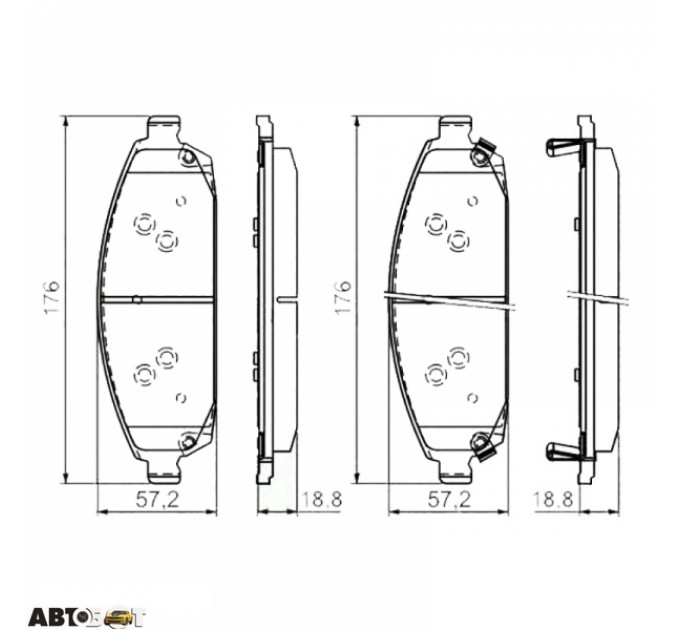 Тормозные колодки Bosch 0 986 494 370, цена: 2 333 грн.