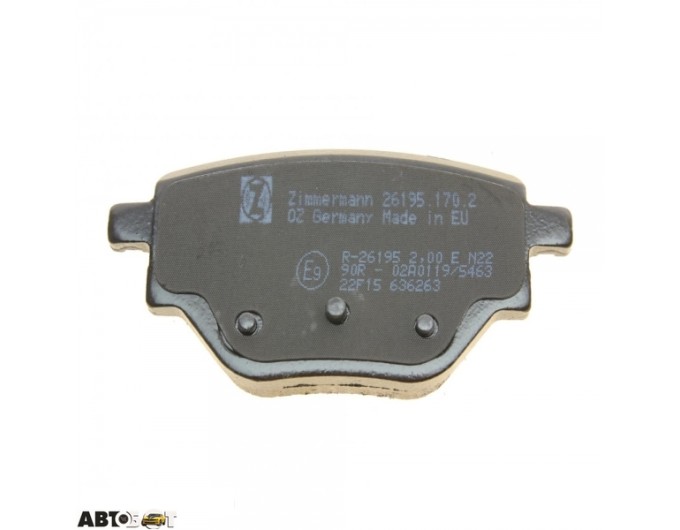 Гальмівні колодки ZIMMERMANN 26195.170.2, ціна: 3 709 грн.