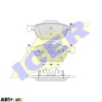 Гальмівні колодки ICER 181695
