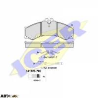 Гальмівні колодки ICER 141126700