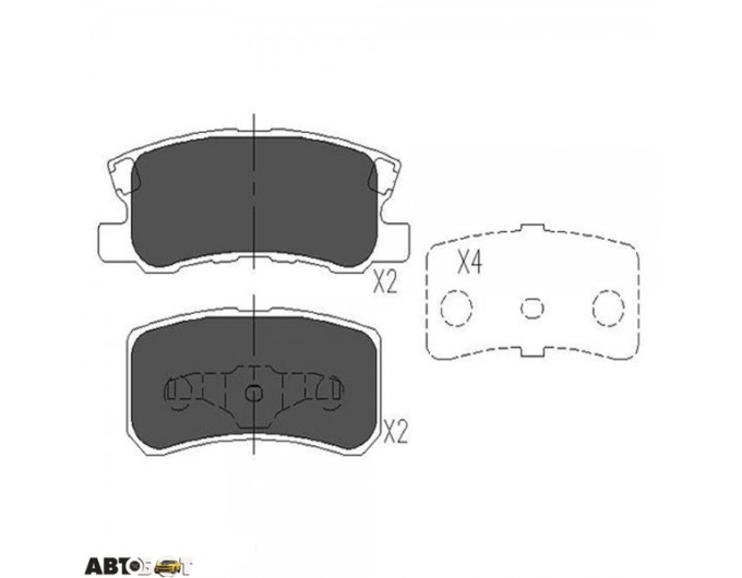 Тормозные колодки KAVO PARTS KBP-5515, цена: 1 315 грн.