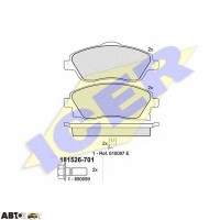 Тормозные колодки ICER 181526701