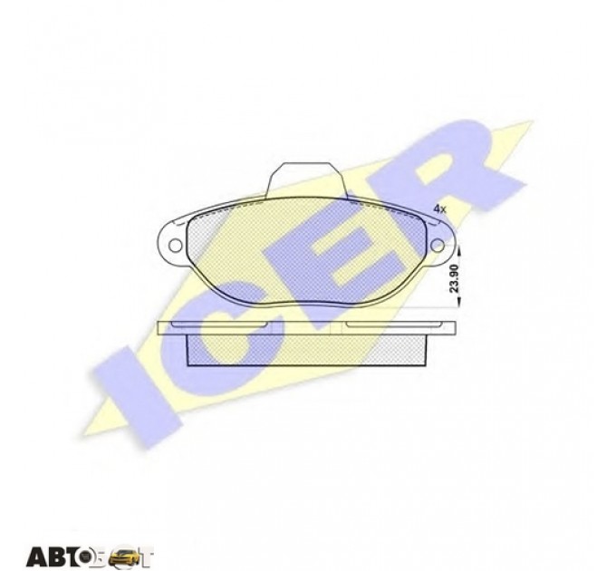 Тормозные колодки ICER 181018, цена: 865 грн.