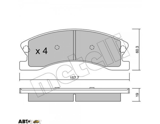 Тормозные колодки METELLI 22-0626-0, цена: 2 646 грн.