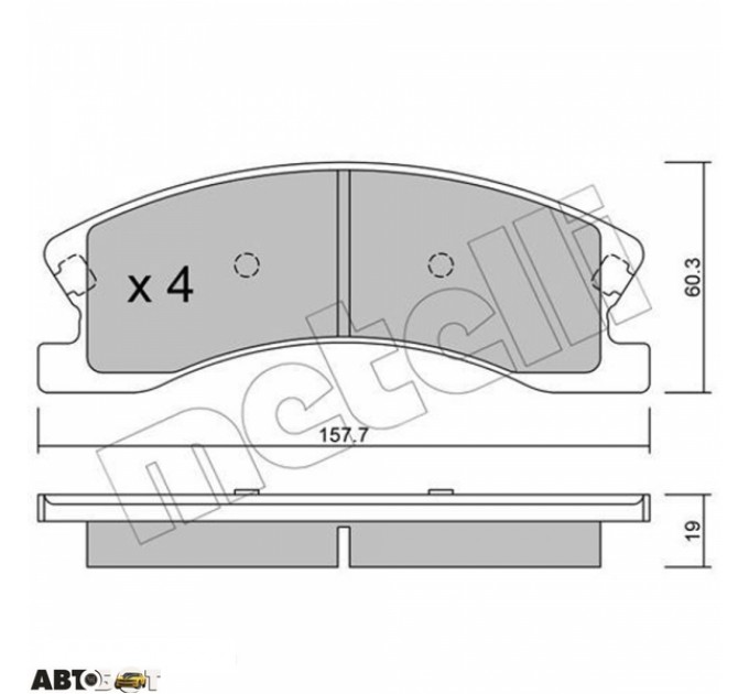 Тормозные колодки METELLI 22-0626-0, цена: 1 441 грн.