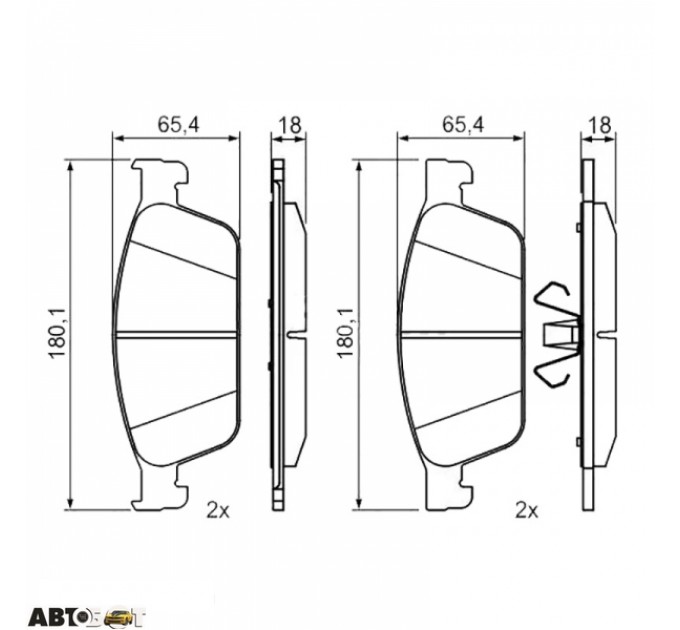 Гальмівні колодки Bosch 0 986 495 388, ціна: 1 680 грн.