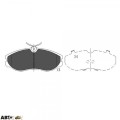 Тормозные колодки KAVO PARTS KBP-6506, цена: 1 838 грн.