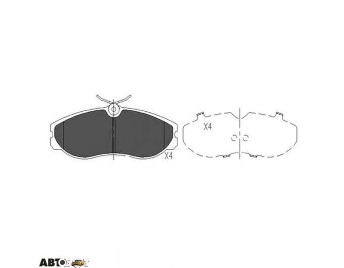 Тормозные колодки KAVO PARTS KBP-6506, цена: 1 838 грн.