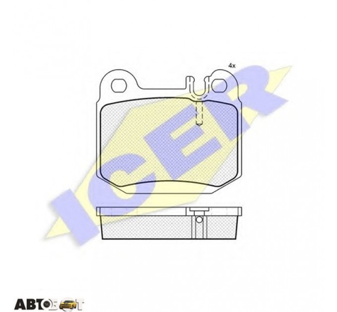 Гальмівні колодки ICER 181391, ціна: 959 грн.