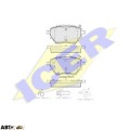Гальмівні колодки ICER 182162, ціна: 2 402 грн.