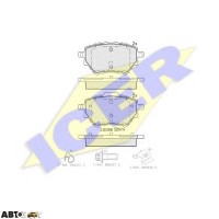 Тормозные колодки ICER 182162