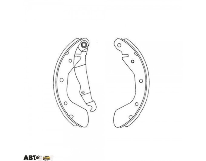 Гальмівні колодки KAVO PARTS KBS-1403, ціна: 1 706 грн.
