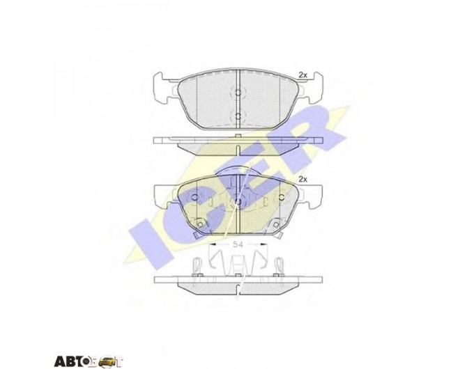 Тормозные колодки ICER 182183, цена: 2 507 грн.
