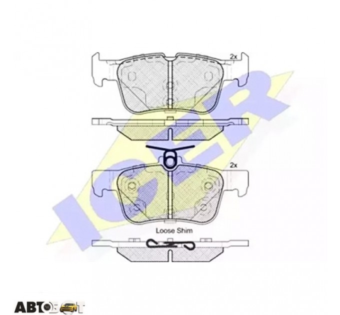 Тормозные колодки ICER 182198, цена: 1 112 грн.