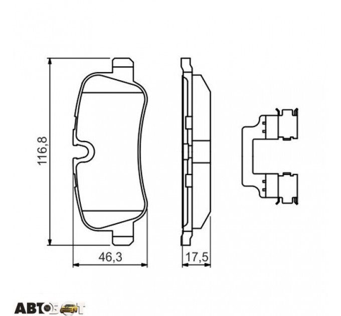 Тормозные колодки Bosch 0 986 494 636, цена: 1 816 грн.