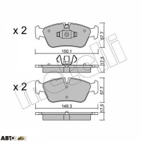 Тормозные колодки METELLI 22-0640-0