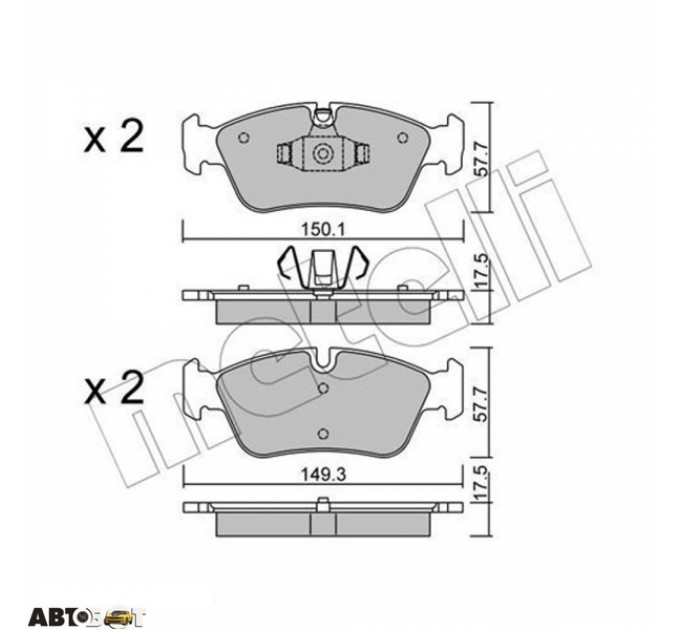 Тормозные колодки METELLI 22-0640-0, цена: 1 154 грн.