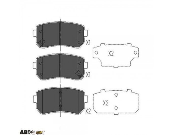 Тормозные колодки KAVO PARTS KBP-4007, цена: 1 188 грн.