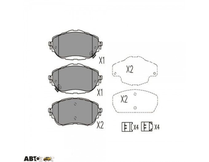 Тормозные колодки KAVO PARTS KBP-9123, цена: 1 811 грн.