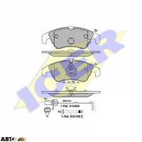 Тормозные колодки ICER 181862