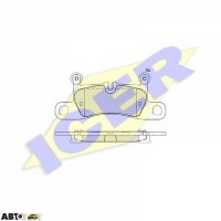 Тормозные колодки ICER 181987