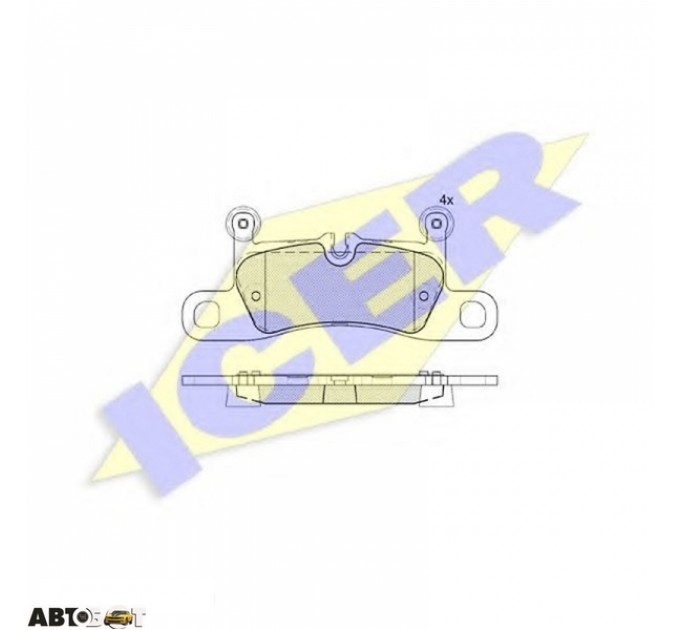 Тормозные колодки ICER 181987, цена: 2 486 грн.