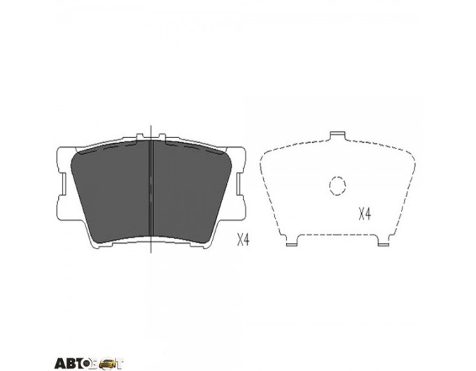 Тормозные колодки KAVO PARTS KBP-9086, цена: 1 389 грн.