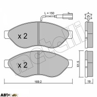 Тормозные колодки METELLI 22-0708-1