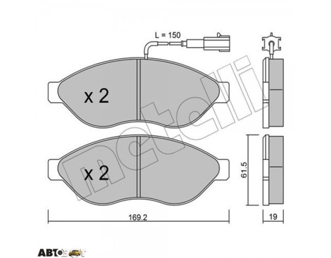Тормозные колодки METELLI 22-0708-1, цена: 3 675 грн.