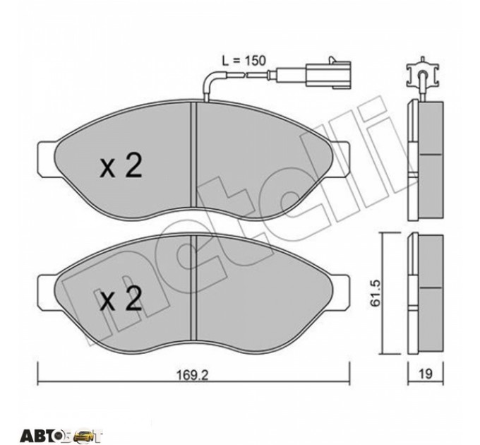 Гальмівні колодки METELLI 22-0708-1, ціна: 2 021 грн.