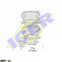 Тормозные колодки ICER 181986203